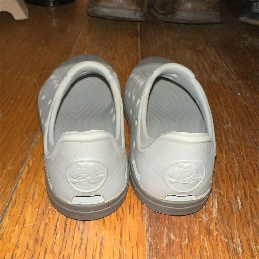 Crocs Kids Bump It Slip-On Water Sandals Gray Size C7 Unisex